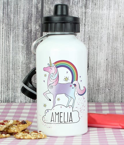 Personalised Unicorn Drinks Bottle - ItJustGotPersonal.co.uk