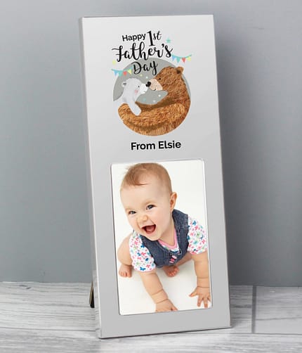 Personalised 1st Fathers Day Daddy Bear 2x3 Photo Frame - ItJustGotPersonal.co.uk