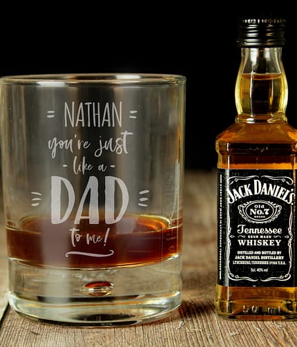 Personalised Just Like A Dad To Me Whisky Set - ItJustGotPersonal.co.uk