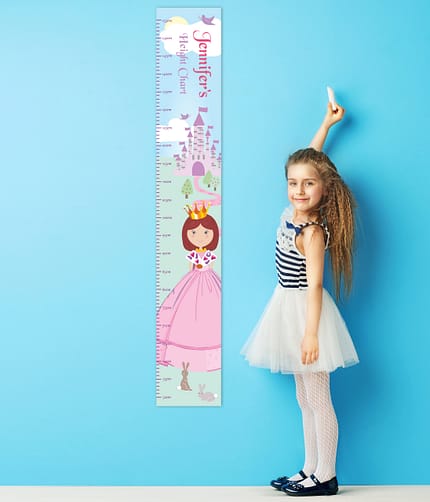 Personalised Fairy Tale Princess Height Chart - ItJustGotPersonal.co.uk