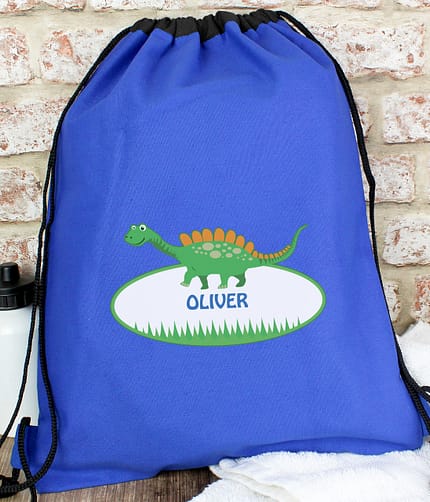 Personalised Dinosaur Kit Bag - ItJustGotPersonal.co.uk
