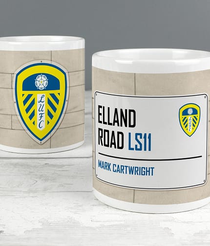 Leeds United FC Street Sign Mug - ItJustGotPersonal.co.uk