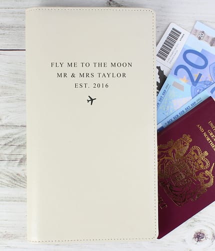 Personalised Any Message Travel Document Holder - ItJustGotPersonal.co.uk