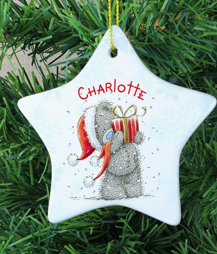 Personalised Me To You Star Christmas Decoration - ItJustGotPersonal.co.uk