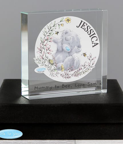 Personalised Me to You Bees Crystal Token - ItJustGotPersonal.co.uk