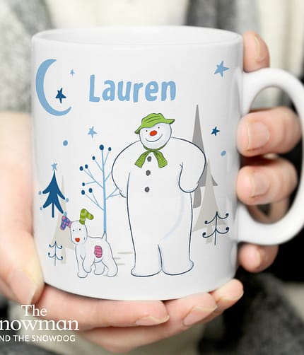 Personalised The Snowman and the Snowdog Mug - ItJustGotPersonal.co.uk