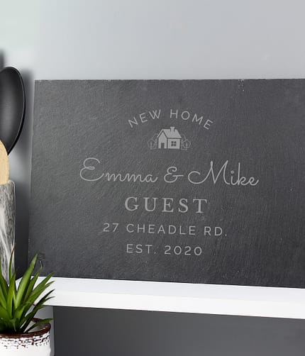 Personalised New Home Slate - ItJustGotPersonal.co.uk