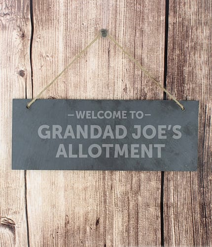 Personalised Welcome To... Hanging Slate Plaque - ItJustGotPersonal.co.uk