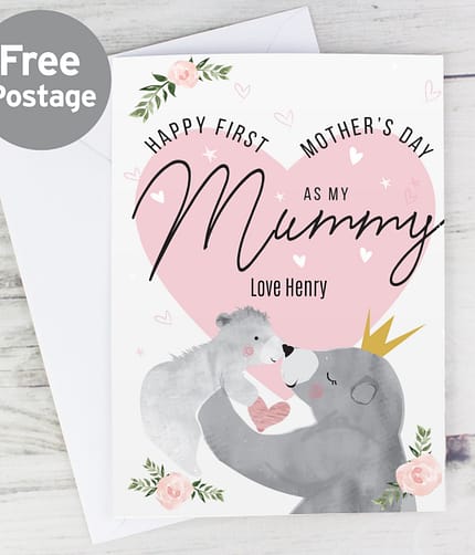 Personalised 1st Mother's Day Mama Bear Card - ItJustGotPersonal.co.uk