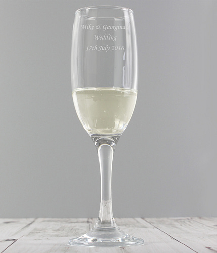 Personalised Traditional Toast Flute - ItJustGotPersonal.co.uk