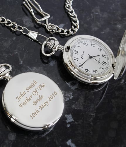 Personalised Pocket Fob Watch - ItJustGotPersonal.co.uk