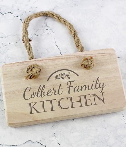 Personalised Kitchen Wooden Sign - ItJustGotPersonal.co.uk