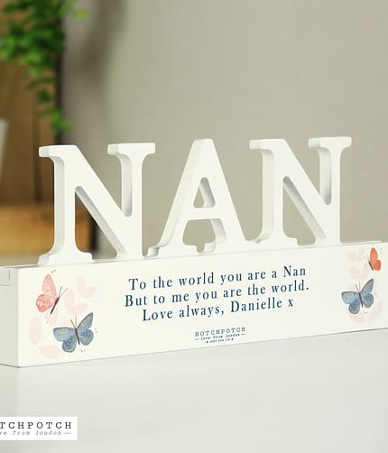 Personalised Butterfly Nan Ornament - ItJustGotPersonal.co.uk