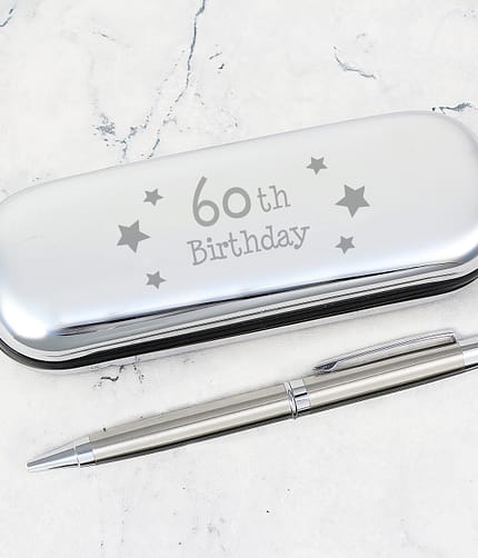 60th Birthday Pen & Box - ItJustGotPersonal.co.uk