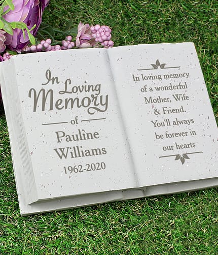 Personalised In Loving Memory Memorial Book - ItJustGotPersonal.co.uk
