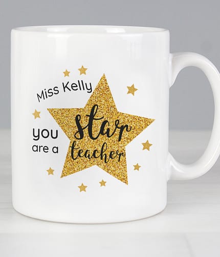 Personalised Star Teacher's Mug - ItJustGotPersonal.co.uk
