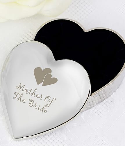 Mother Of Bride  Heart Trinket Box - ItJustGotPersonal.co.uk