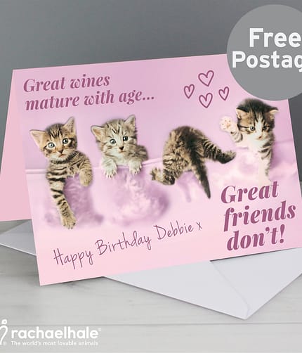 Personalised Rachael Hale 'Great Friends' Card - ItJustGotPersonal.co.uk