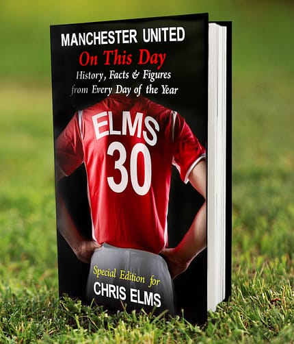 Personalised Manchester United On This Day Book - ItJustGotPersonal.co.uk
