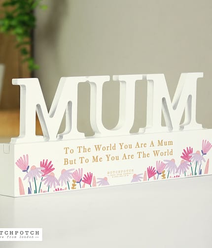 Personalised Wild Flower Mum Ornament - ItJustGotPersonal.co.uk