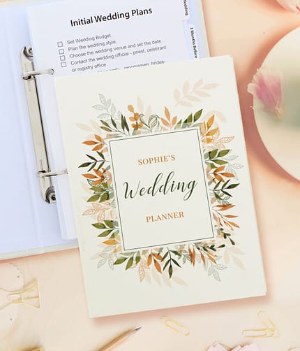 Personalised Autumnal Wedding Planner - ItJustGotPersonal.co.uk