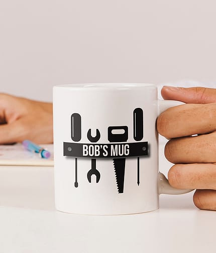 Personalised Tool Bench Mug - ItJustGotPersonal.co.uk