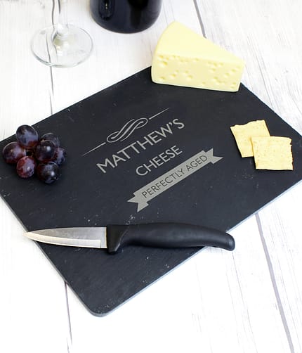 Personalised Perfectly Aged Slate Cheese Board - ItJustGotPersonal.co.uk