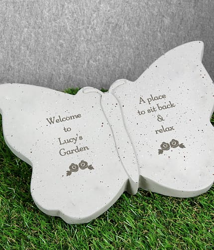 Personalised Floral Butterfly Ornament - ItJustGotPersonal.co.uk
