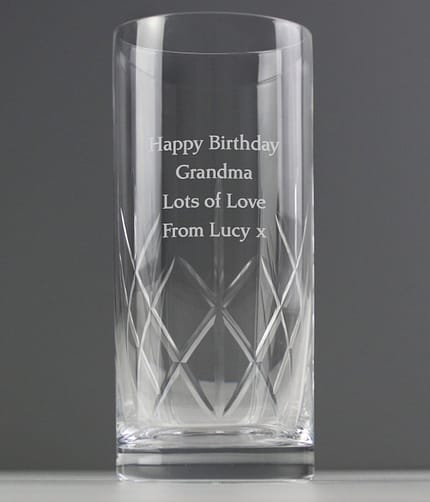 Personalised Cut Crystal Hi Ball Glass - ItJustGotPersonal.co.uk