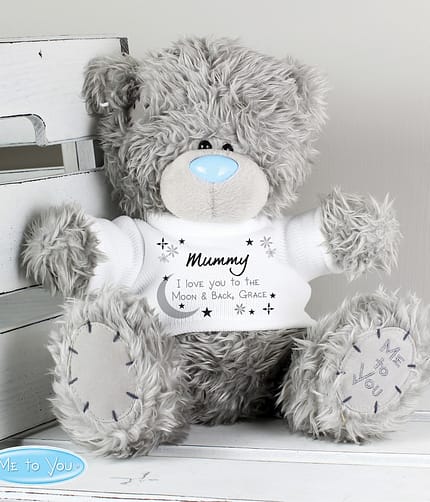 Personalised Moon & Stars Me To You Bear - ItJustGotPersonal.co.uk