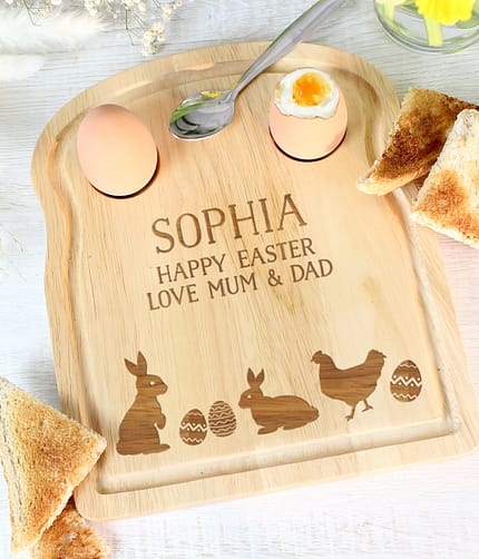 Personalised Spring Egg & Toast Board - ItJustGotPersonal.co.uk