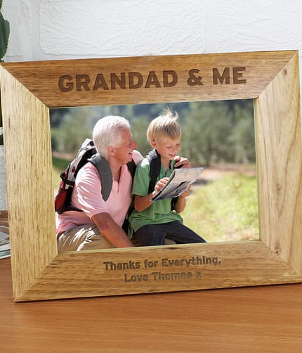 Personalised 5x7 Grandad & Me Photo Frame - ItJustGotPersonal.co.uk