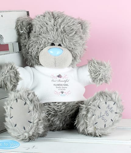 Personalised Me To You Bear for Bridesmaid and Flowergirl - ItJustGotPersonal.co.uk