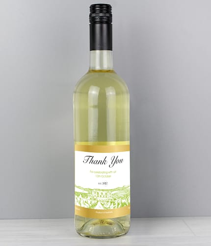 Personalised Free Text Vineyard White Wine - ItJustGotPersonal.co.uk