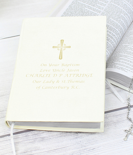 Personalised Gold Companion Holy Bible - Eco-friendly - ItJustGotPersonal.co.uk
