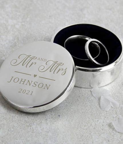 Personalised Mr & Mrs Ring Box - ItJustGotPersonal.co.uk