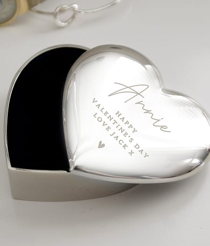 Personalised Name and Message Heart Trinket Box - ItJustGotPersonal.co.uk