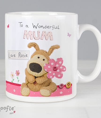 Personalised Boofle Flowers Mug - ItJustGotPersonal.co.uk
