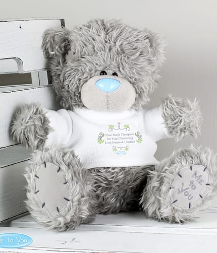Personalised Me To You Bear Religious Cross - ItJustGotPersonal.co.uk