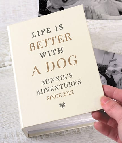 Personalised Life is Better With 6x4 Photo Album with Sleeves - ItJustGotPersonal.co.uk