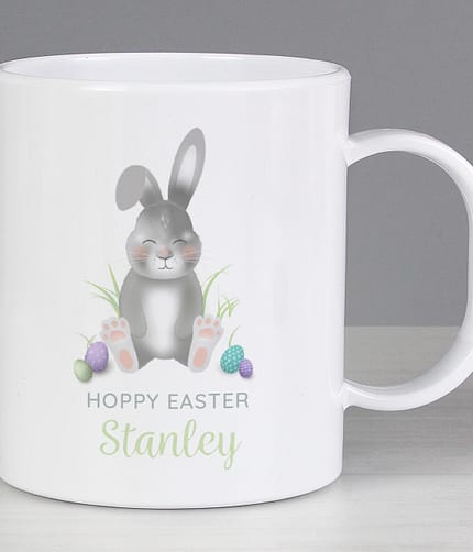 Personalised Easter Bunny Plastic Mug - ItJustGotPersonal.co.uk