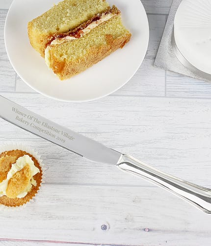 Personalised Modern Cake Knife - ItJustGotPersonal.co.uk