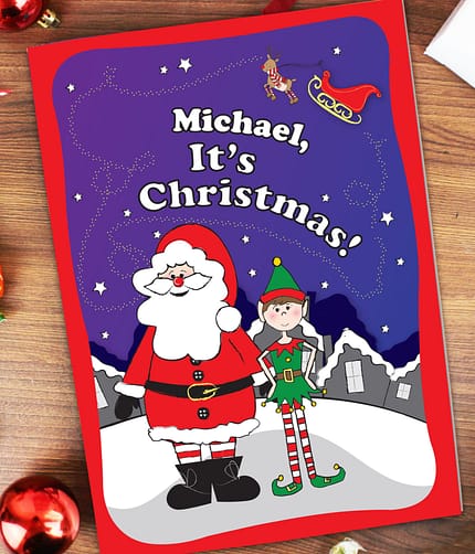 Personalised Its Christmas Elf Story Book - ItJustGotPersonal.co.uk
