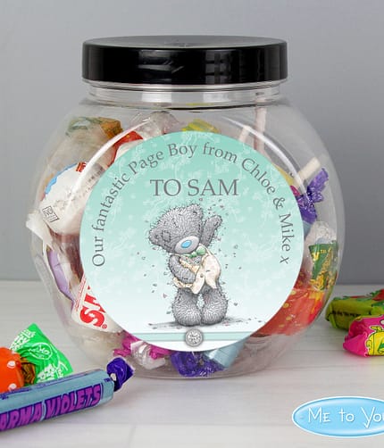 Personalised Me To You Pageboy Wedding Sweets - ItJustGotPersonal.co.uk