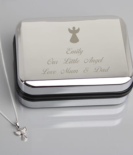 Personalised Angel Necklace & Box - ItJustGotPersonal.co.uk