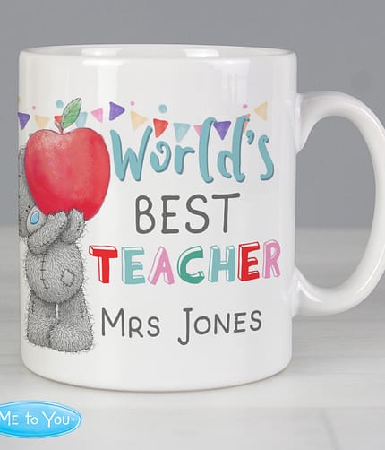 Personalised Me to You World's Best Teacher Mug - ItJustGotPersonal.co.uk