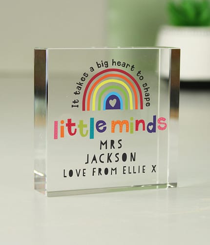 Personalised Shape Little Minds Crystal Token - ItJustGotPersonal.co.uk