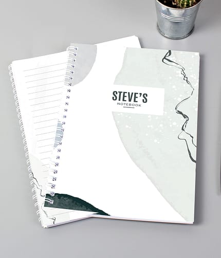 Personalised Abstract A5 Notebook - ItJustGotPersonal.co.uk