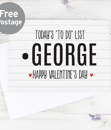 Personalised Naughty 'To Do' List Card - ItJustGotPersonal.co.uk