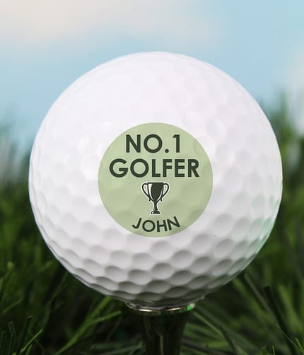 Personalised No.1 Golfer Golf Ball - ItJustGotPersonal.co.uk